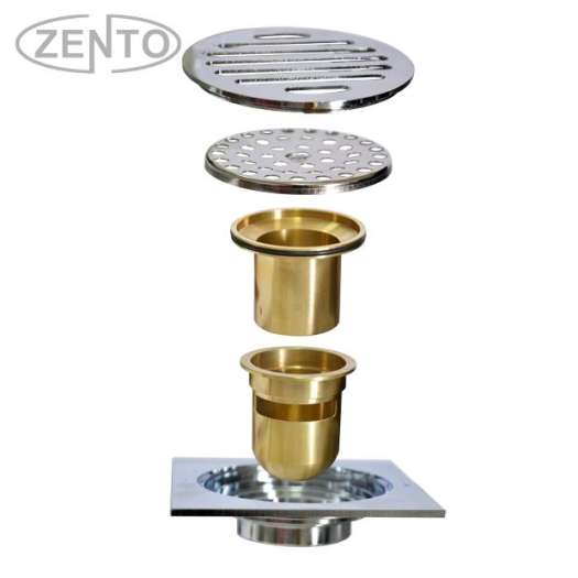 Phễu thoát sàn chống mùi hôi Zento ZT559 (12x12cm)