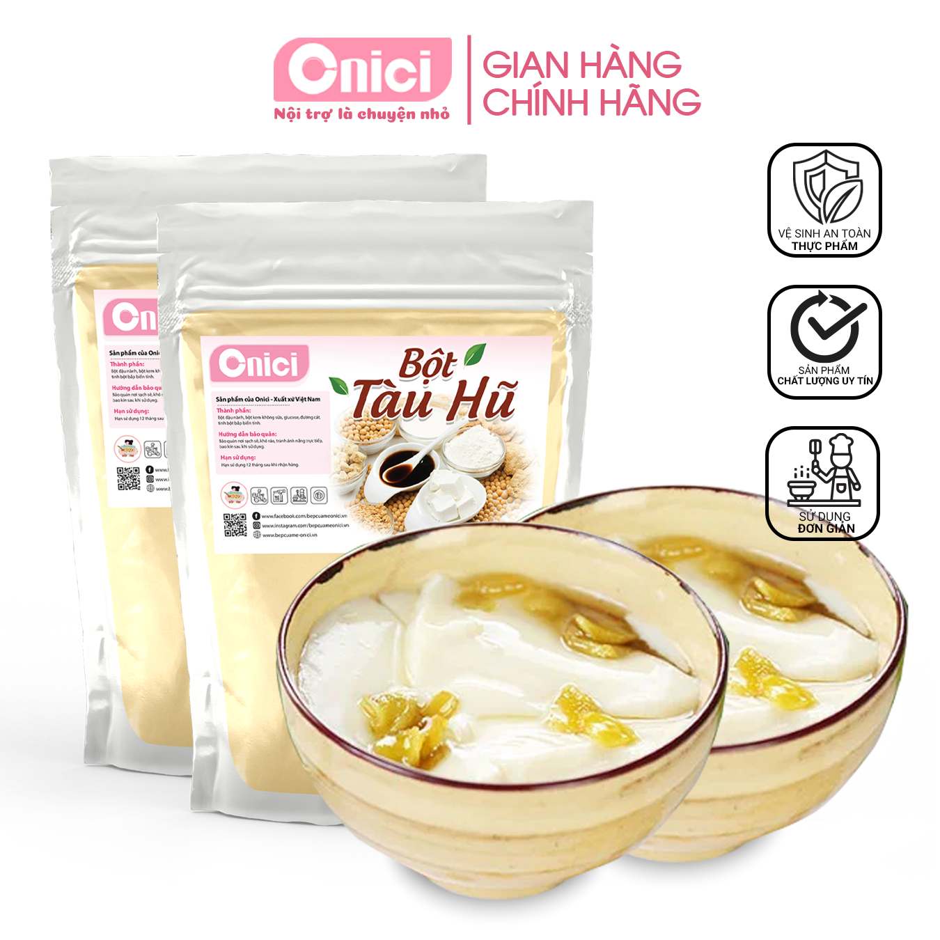 BỘT TÀU HỦ SINGAPORE 1000G Bếp Của Mẹ Onici