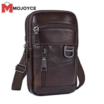 Mojoyce cổ điển nam da Da Bò Túi Đeo Chéo Vai Túi đeo ngang hông Ví có dây đeo