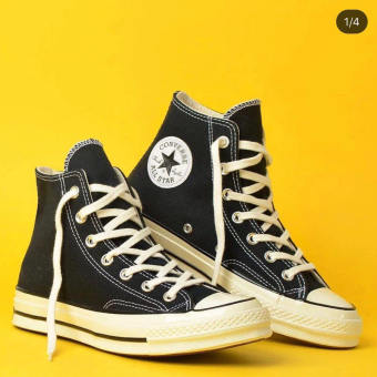Giày Sneaker nam nữ Converse 1970s cao cổ màu đen ( túi converse + bill + tất )