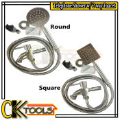 KINGSTON Stainless Telephone Shower with Two-way Faucet Set