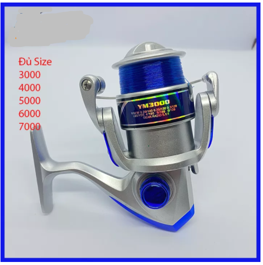  Máy Câu Cá YUMOSHI YM Nhật Bản 12 Vòng Bi - Máy Câu Đứng Đủ Size 3000 4000 5000 6000 7000 