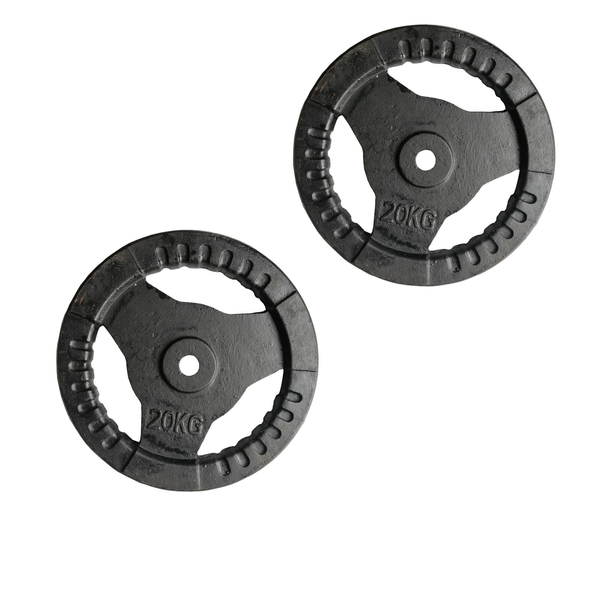 Bộ 2 bánh tạ gang tạ miếng gang 3 lỗ Reefit 10kg (gồm 2 miếng)