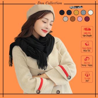 Khăn choàng cổ cashmere ( Khăn len) trơn thời trang thu đông - chất liệu Cashmere - 70x190cm - Mã LN016