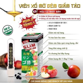 Viên xổ mỡ đêm giấm táo - Xổ mỡ ban đêm giam mỡ bụng