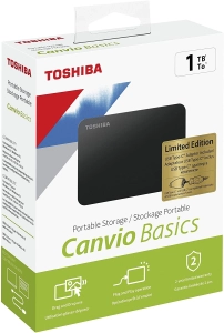 สินค้า ส่งจากกรุงเทพ Toshiba ฮาร์ดดิสก์ Hard Disk External 2.5 Canvio Ready 1TB 2TB