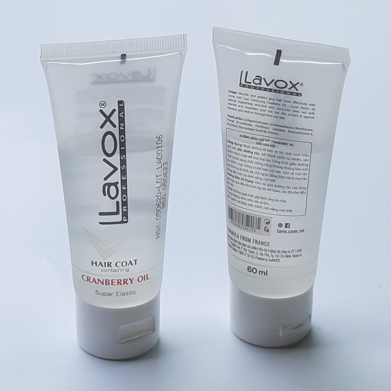 Dưỡng bóng tóc Lavox giữ nếp tự nhiên siêu đàn hồi Granberry oil Hair Coat Containing 60ml