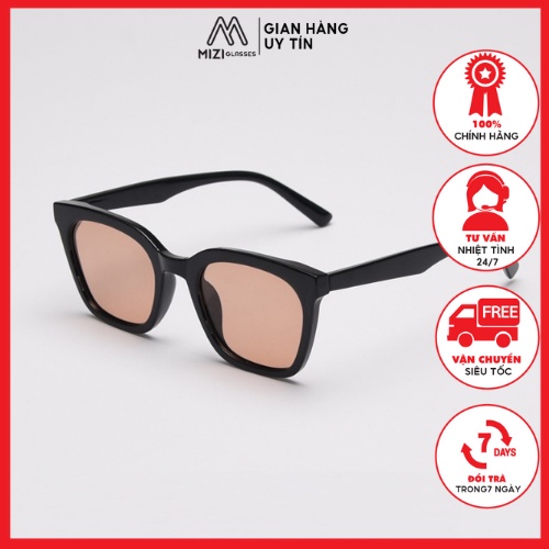 Kính mát nam nữ mắt vuông chống UV400 nhựa cao cấp thời trang