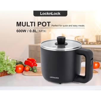 Nồi Điện Đa Năng Mini Lock&Lock EJP116BLK  "Tiện Lợi" 0.8 Lít, 220V, 50Hz, 600W