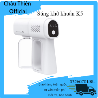 Bộ máy xịt khuẩn Nano K5, máy khử khuẩn cầm tay, khử mùi phun sương có đèn dùng xịt khuẩn, xit thơm phòng xịt tưới