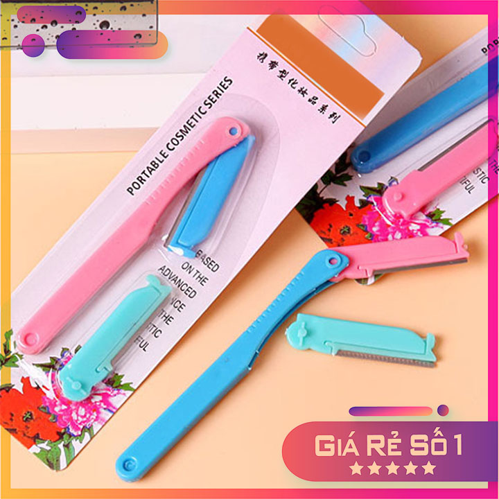 Bộ dao cạo lông mày Ailin kèm lưỡi thay thế - Cạo lông mày đẹp, điêu khắc chân mày - Dụng cụ trang điểm - Dao Tỉa Tặng KÈm Đầu Tĩa