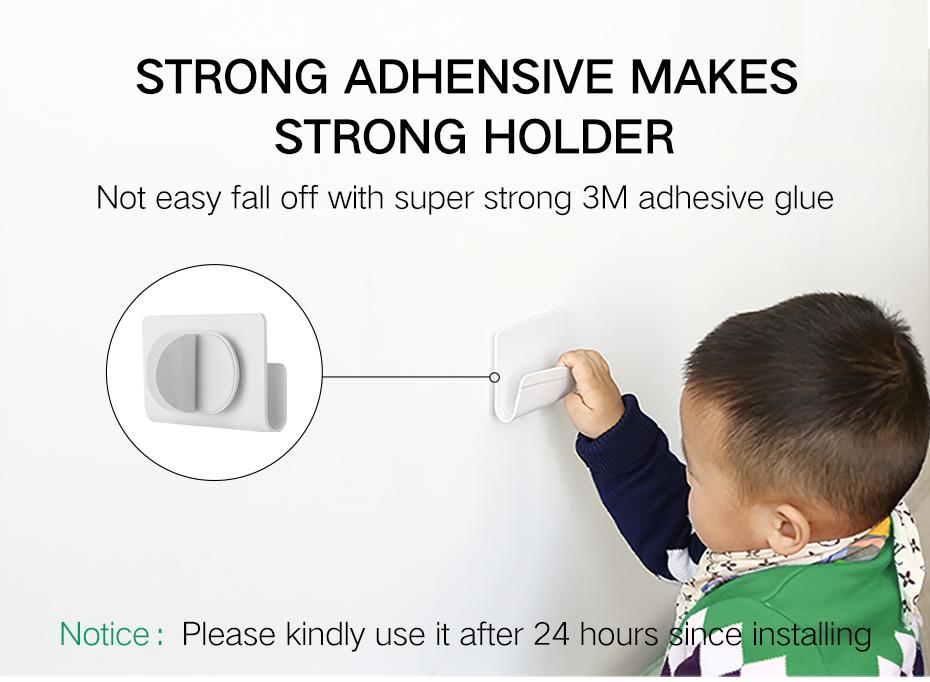 WALL MOUNT PHONE HOLDER: UGREEN smartphone wall holder can give your phone a safe dock while charging. With wide range of application, this wall mount for phone can be used on smooth and even wallpaper, lime wall, tile, stainless steel, glass, wooden and metal surface. EASY MOUNT: The phone charging holder could be easily attached to your wall with smooth surface, such as ceramic wall, glass wall, Lime wall and wall with wallpaper. Please be kindly noted that it's okay to get it off the wall, but the holder is not reusable any more.