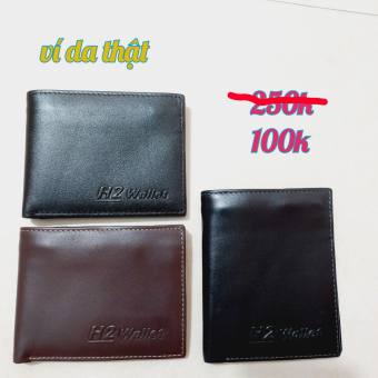 Ví nam da bò thật giá rẻ V0151W bóp nam da bò thật
