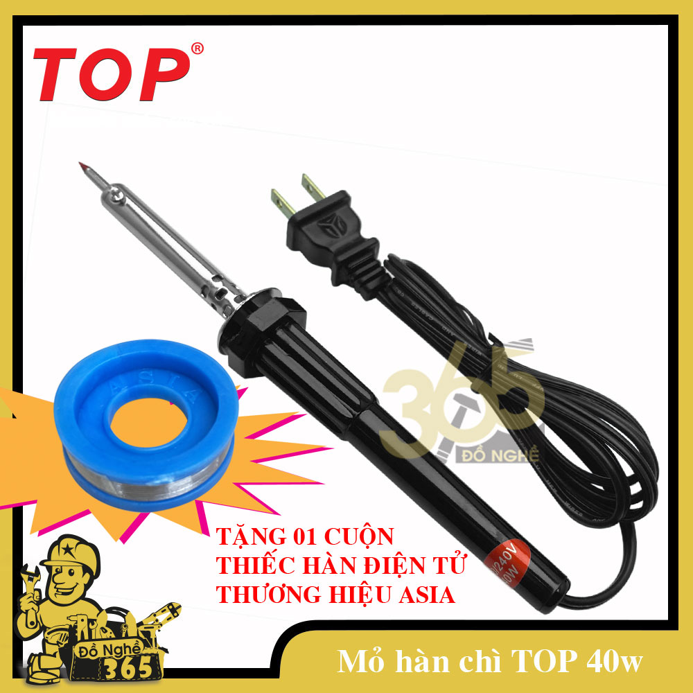 Mỏ hàn chì bằng điện 40W - 220V hiệu Top , hàn mạch điện tử , mỏ hàn dùng điện cho thiếc hàn điện tử chuyên dùng hàn nối các bo mạch liên quan ngành điện tử
