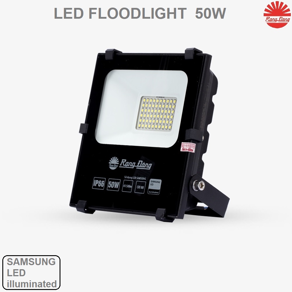 Đèn led chiếu pha 50w Rạng Đông thân hợp kim
