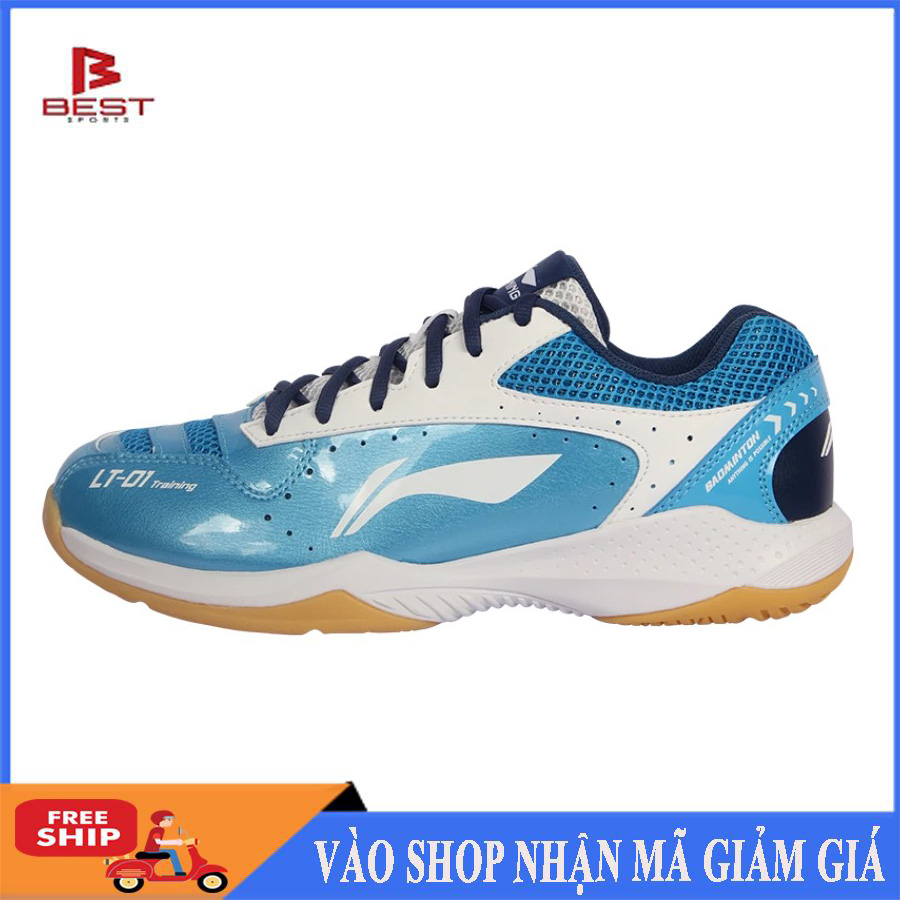 Giày cầu lông nam Lining AYTS024-2 mẫu mới màu xanh
