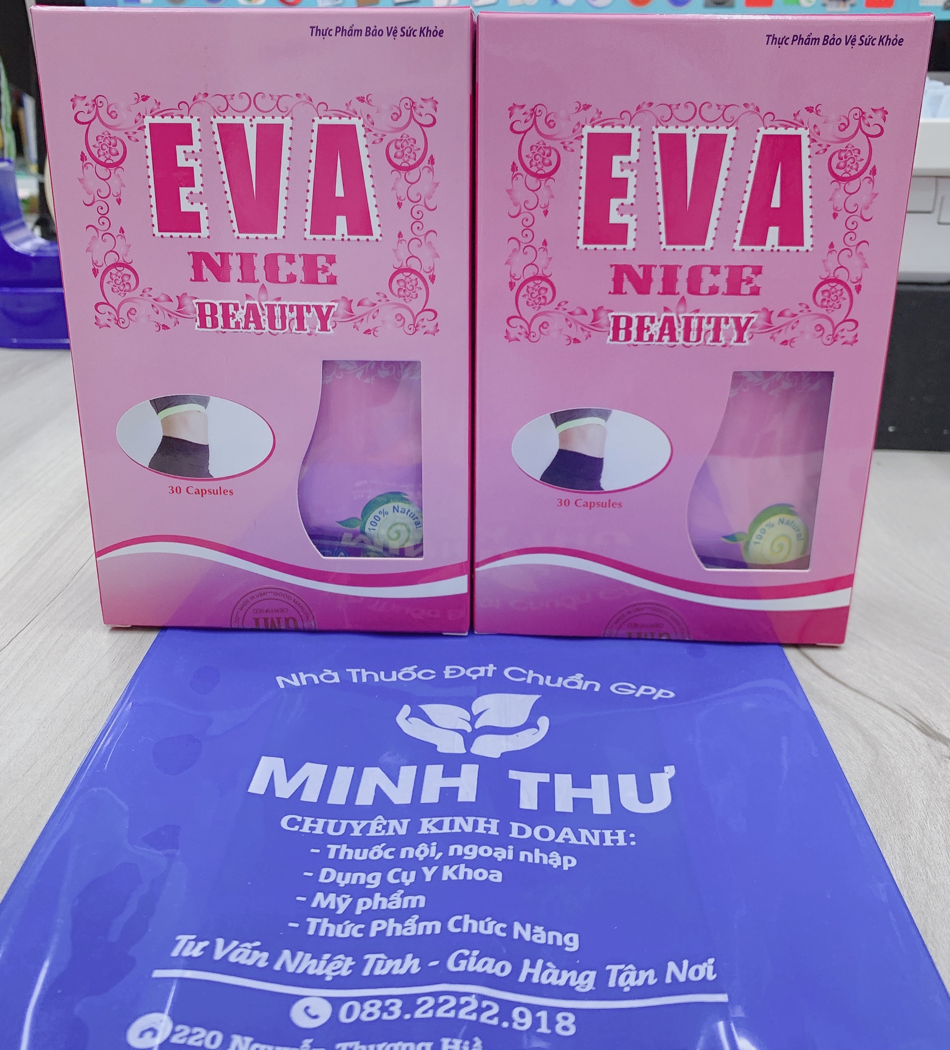 Viên uống giảm cân Eva Nice Beauty hộp 30 viên