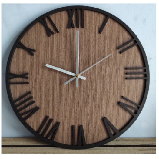 Đồng hồ gỗ treo tường trang trí nội thất cho gia đình văn phòng làm việc nhà hàng, khách sạn, homestay