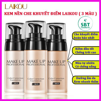 Kem Nền Che Khuyết Điểm Nội Địa Trung Laikou Color Correction Foundation 40ml – Kem Nhanh Thấm, Chống Trôi, Dưỡng Ẩm, Kiềm Dầu