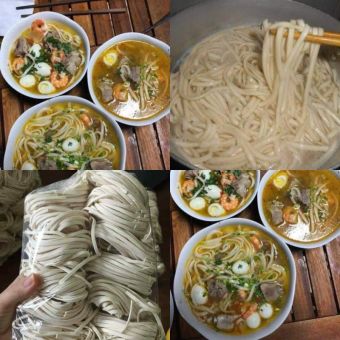 2kg Bánh canh bột mì khô Huế bao ngon - Đặc sản Huế