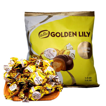 Kẹo Socola Nga Bông Huệ Vàng Konti “Golden Lily” gói 500g