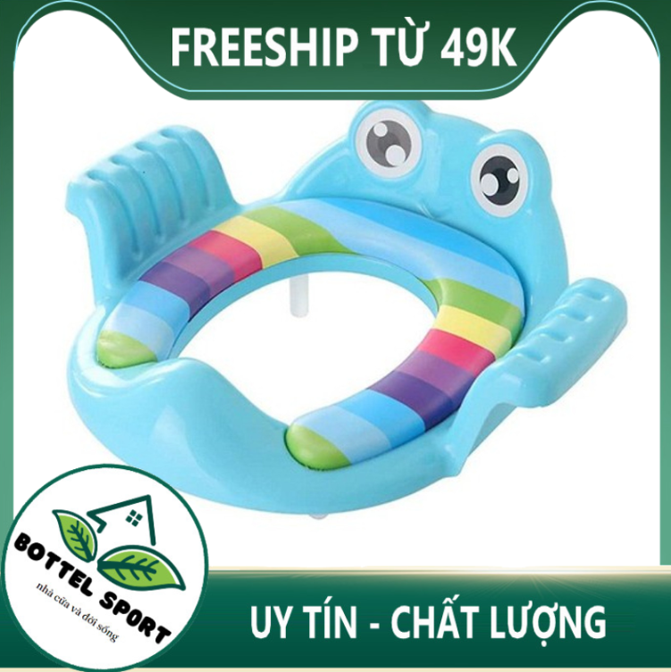 Bệ bồn cầu cho bé - thu nhỏ bồn cầu cho bé hình con ếch