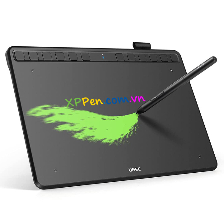 Máy tính bảng viết dạy học trực tuyến Ugee S1060 Android, 10 inch, cảm ứng nghiêng, 8192 Levels, 5080 LPI.Hàng chính hãng[Tem Bộ CA]