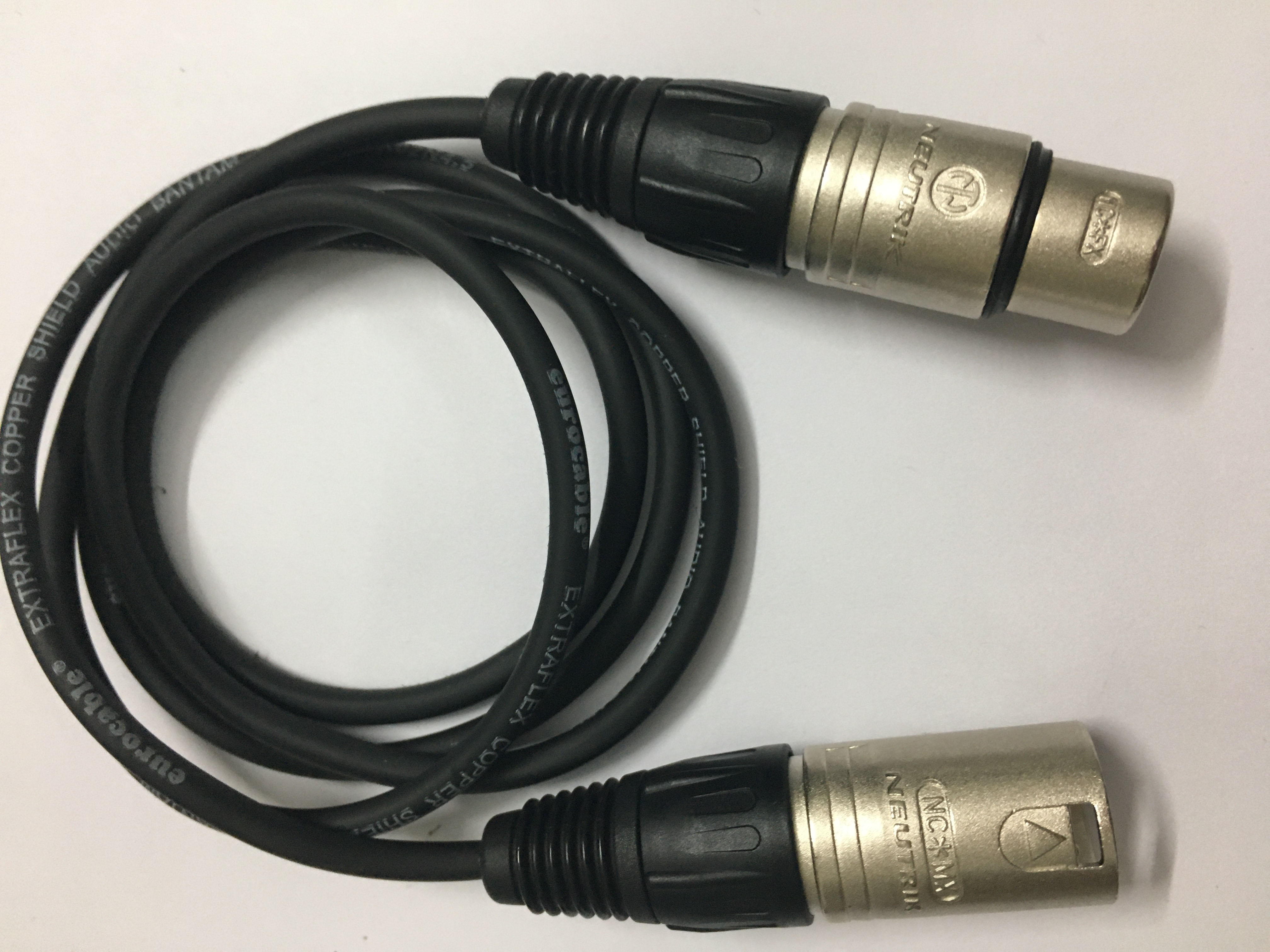 Dây tín hiệu - giắc canon neutrik đực nc3mx - cái nc3fx nhập khẩu châu âu