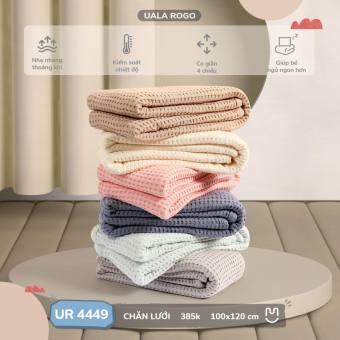 Chăn lưới Bamboo UalaRogo chống ngạt, thoáng khí cho bé