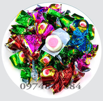 1kg socola hoa hồng xoắn Ngọc Hân - bánh kẹo tết - mứt tết