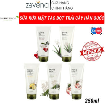 Sữa rửa mặt The Face Shop Herb Day 365 Hàn Quốc dành cho nam, nữ 170ml - Zavenci