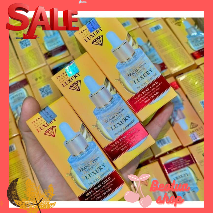 Serum Trang Vina Cosmetics luxury - 24k Gold Ampoule Serum Trang Vina Luxury 24k Gold Ampoule Trắng Mịn Da , Chống Lão Hóa 30ml Sản phẩm ko gây kích ứng da Giúp da chống lão hoá , mờ nếp nhăn