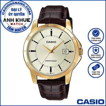 Đồng hồ nam dây da Casio Standard chính hãng Anh Khuê MTP-V004GL-9AUDF (41mm)