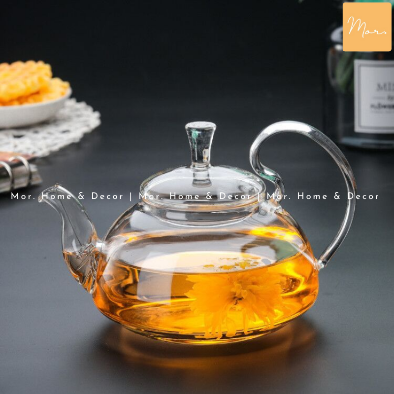 Ấm trà thủy tinh chịu nhiệt - 600ml