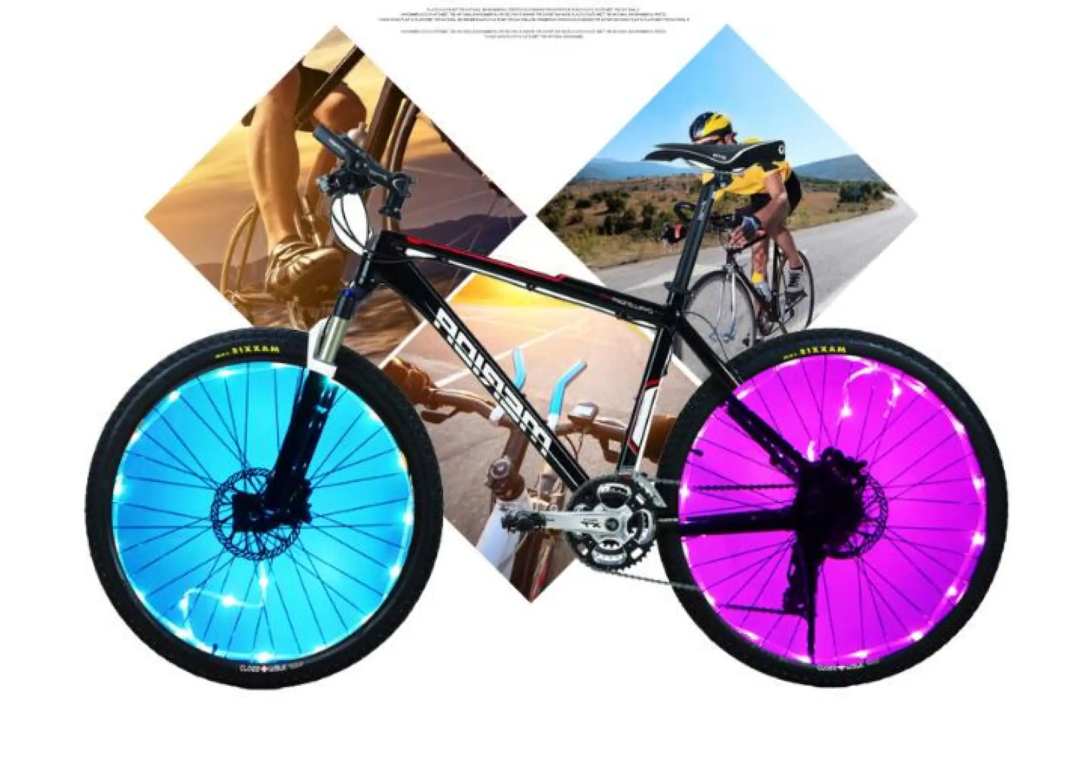 bike with light up wheels