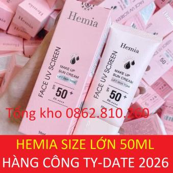 kem chống nắng Hemia face uv screen make up sun cream (size lớn 50ml)