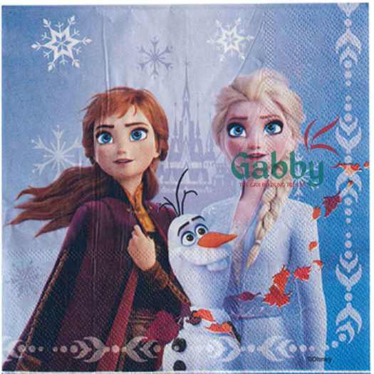 SET 20 KHĂN GIẤY LỚN DISNEY (MICKEY/MC QUEEN/ ELSA) - GABBY STORE