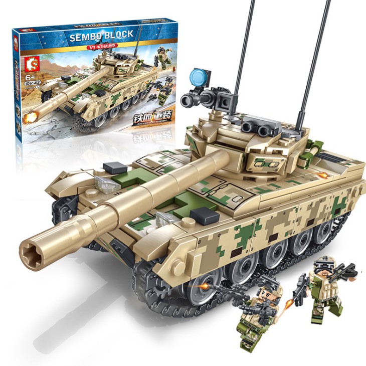 Láp ráp xe tăngr : xếp hình xe Tanks Sembo Block 105562 - xe tank battlee 375 chi tiết