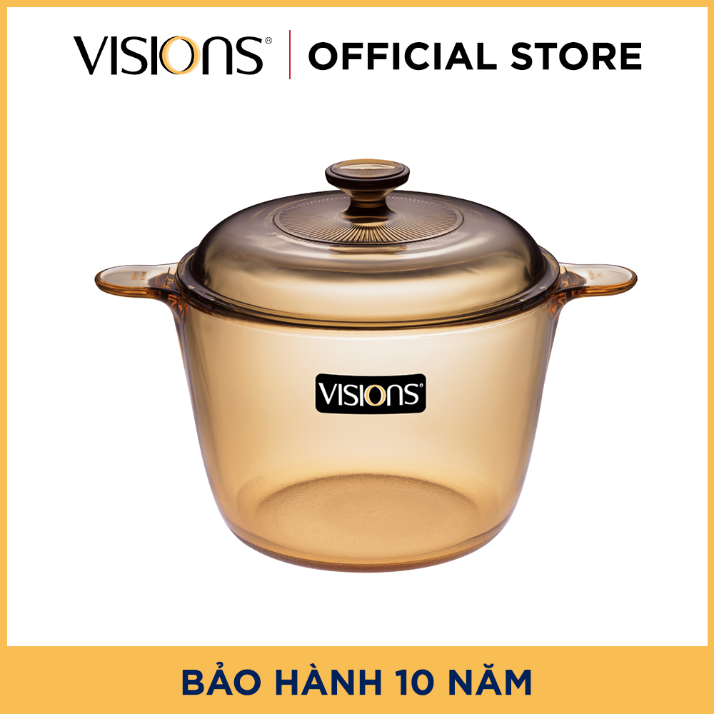 Nồi thủy tinh Visions VS-3.5/CL1 - 3.5L - Kích thước 22cmx10cm - Bảo Hành 10 năm - Hàng chính hãng