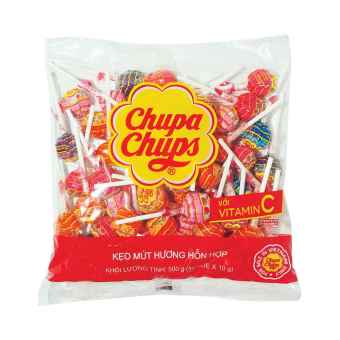 Kẹo mút Chupa Chups Hương Trái Cây Hỗn Hợp (Gói 50 Cây)