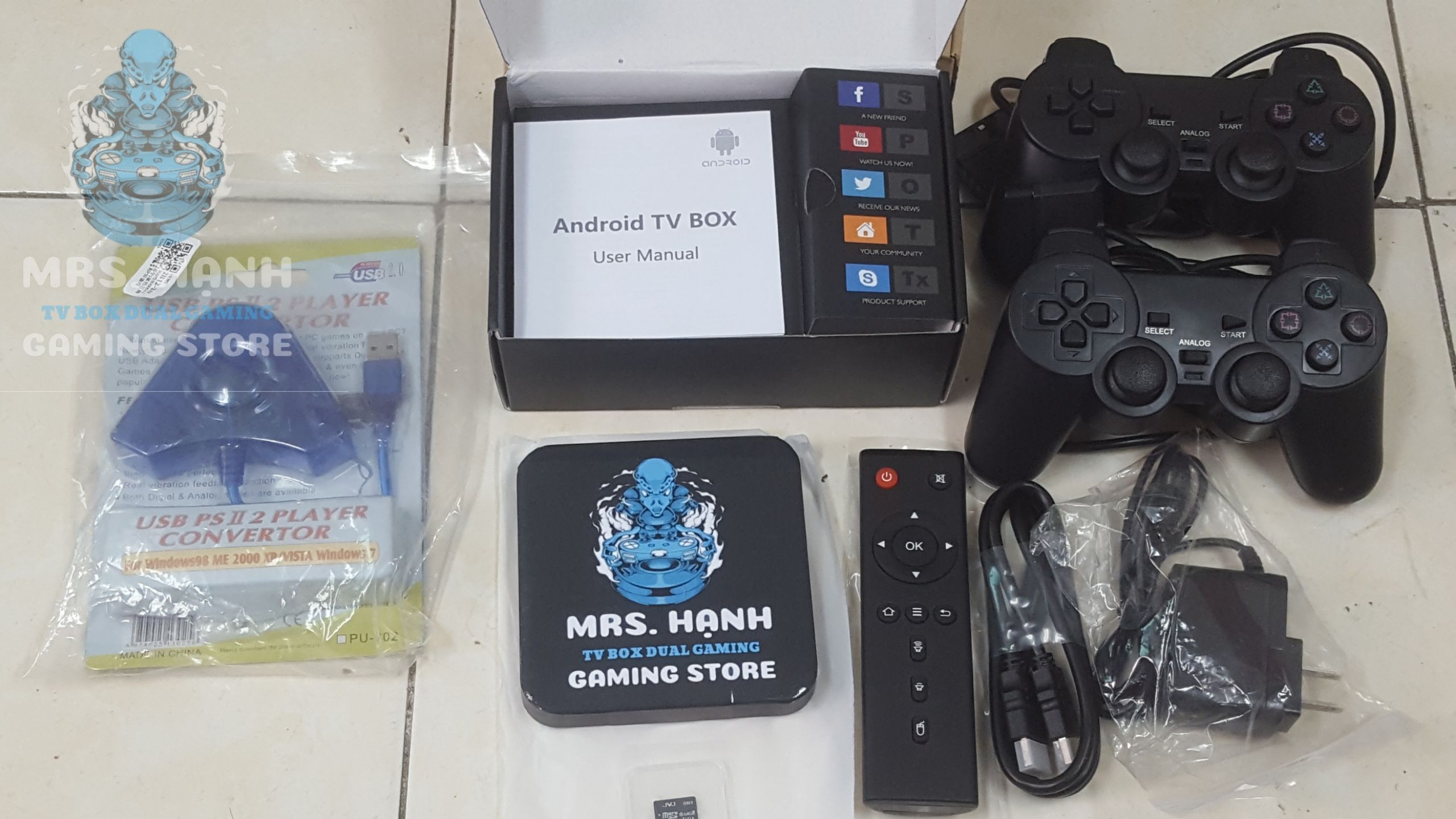 TV BOX DUAL GAMING - BỘ TV BOX KIÊM MÁY CHƠI GAME CỰC MẠNH - CÀI GAME THEO YÊU CẦU ĐỘC QUYỀN MRS HẠNH STORE