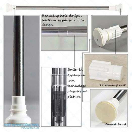 Thanh Treo Quần Áo Đa Năng | Thanh Treo Tèm Không Cần Bắt Vít