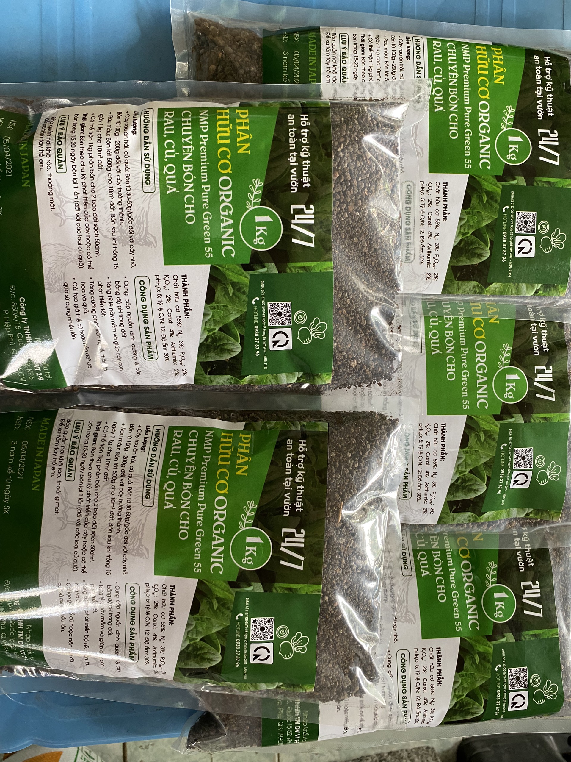 Combo 5KG Phân bón hữu cơ Organic Nhật chuyên bón cho rau, củ, quả