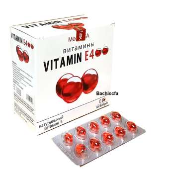 Viên uống đẹp da Vitamin E Đỏ 4000mcg, Aloe vera 500mg chống lão hóa , giúp đẹp da - Hộp 100 viên