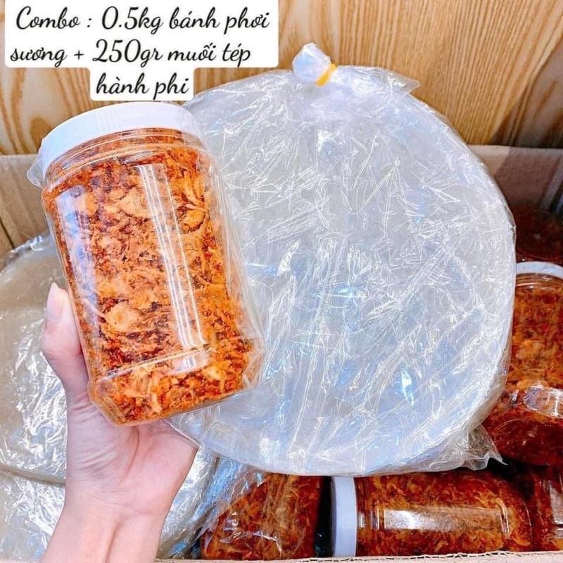 Combo bánh tráng phơi sương muối hành phi