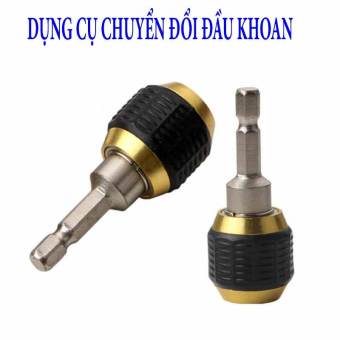Đầu chuyển đổi máy khoan - Đầu kẹp mũi khoan auto lock - Vít lục giác sang khoan - Đầu kẹp măng ranh cho khoan bắn vít hỗ trợ máy khoan bắn vít tiện lợi - chuôi lục giác chuẩn