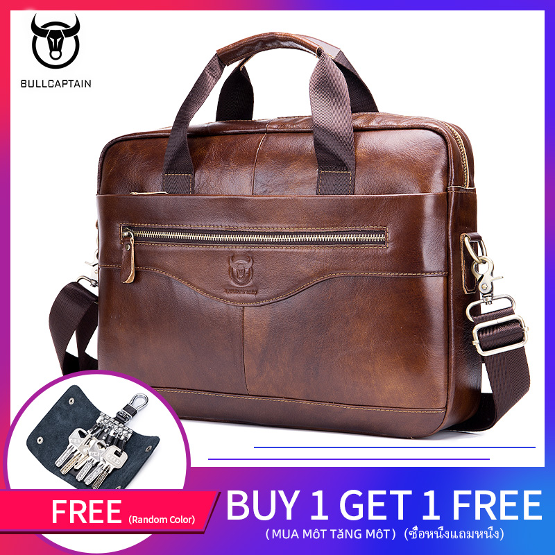 Vali Da BULLCAPTAIN Túi Xách Tay Đeo Vai Doanh Nhân Túi Xách Tay 14.7 Inch