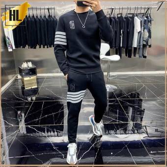 Bộ thu đông nam Logo B, Bộ nỉ nam thu đông, Đồ bộ nỉ nam thu đông dài tay, quần áo thu đông nam BD922 Hellen Store