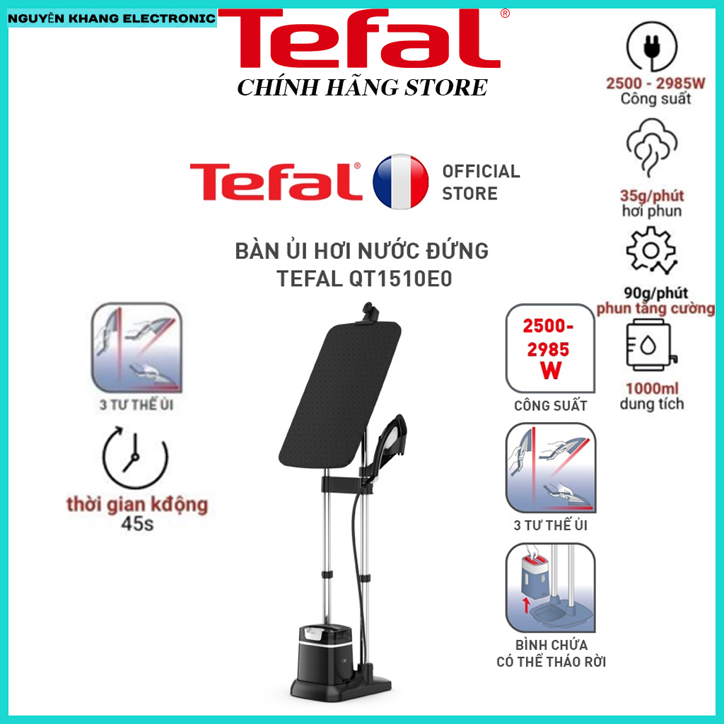 Bàn ủi hơi nước đứng tefal qt1510e0