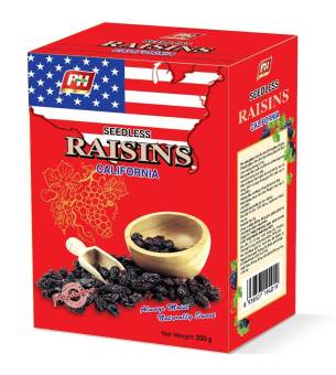 Nho khô đen nhập khẩu Mỹ Raisins 200g